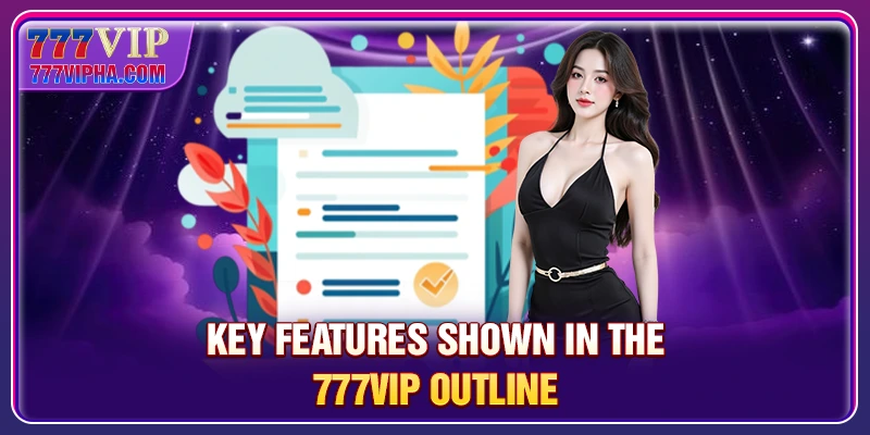 Key features shown in the 777VIP outline